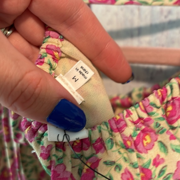 NWT ASTR The Label Halter Tie Top in Pink Green Floral - Picture 7 of 8